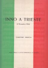 Spartito inno trieste usato  Italia