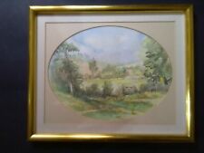 Vintage watercolour landscape for sale  SOUTHWELL