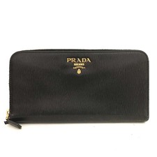 Carteira longa EGA PRADA logotipo Vitello Move couro com zíper ao redor preta/7BK0789 comprar usado Carteira longa EGA PRADA logotipo Vitello Move couro com zíper ao redor preta/7BK0789 comprar usado  Enviando para Brazil