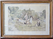 Antique victorian watercolour for sale  BRUTON