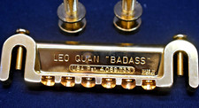 Leo Quan Badass - Gold Wrap Around Guitar Bridge - Com parafusos prisioneiros e poços - EUA comprar usado  Enviando para Brazil