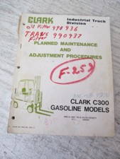 Usado, Clark Clarklift C300 Empilhadeira a Gás Serviço Reparo Manual de Ajuste de Manutenção comprar usado  Enviando para Brazil