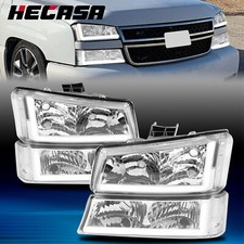Usado, PARA 03-07 CHEVY SILVERADO AVALANCHE LED DRL FARÓIS LÂMPADAS DE PARA-CHOQUE CROMADAS/CLARAS comprar usado  Enviando para Brazil
