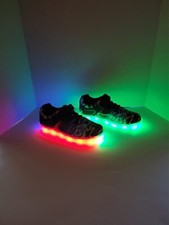 Tênis Sync Your Soul FootWear Lightening Led Light Up Soles infantil tamanho 4 novo sem etiquetas comprar usado  Enviando para Brazil