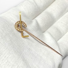 Gold tie pin for sale  WINDSOR