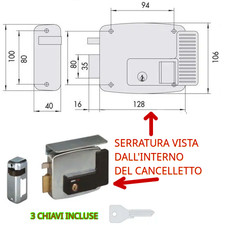 11721 cisa serratura usato  Volpiano