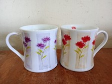 Pair mugs purple for sale  UK