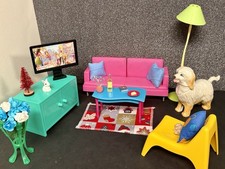 Barbie wohnzimmer möbel gebraucht kaufen  Leichlingen (Rheinland)