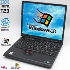 Notebook IBM THINKPAD T23 Intel Pentium 3 III 1000MHZ Notebook Windows 2000 98 Lpt comprar usado  Enviando para Brazil