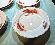 Assiettes poisson décor d'occasion  Descartes
