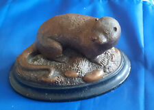 Bronze otter figure for sale  UK