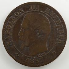 1857 monnaies fran d'occasion  France
