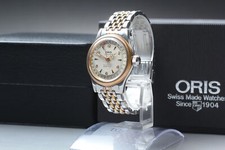[Caixa de papel N ESTADO PERFEITO] Relógio masculino automático ORIS ponteiro coroa grande data ouro 7400C comprar usado  Enviando para Brazil