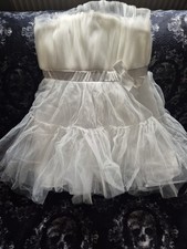 Brautkleid tüll weiß gebraucht kaufen  Duisburg