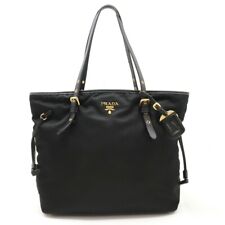 Bolsa de ombro PRADA grande couro náilon NERO preta BR4997 comprar usado  Enviando para Brazil