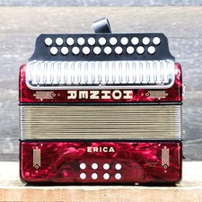 Acordeão diatônico Hohner Erica 2 fileiras 8 baixos 21 botões agudos G-C vermelho - China comprar usado  Enviando para Brazil