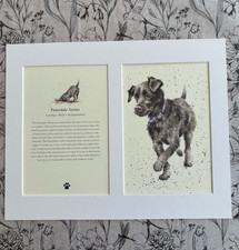 Mounted dog print for sale  DONCASTER