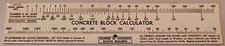 VINTAGE Ohio Concrete Products CALCULADORA DE PAREDE BLOCO DE CONCRETO RÉGUA DESLIZANTE comprar usado  Enviando para Brazil