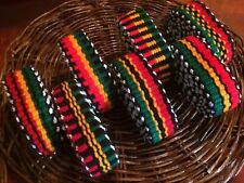 Cinto Rasta Jamaicano Feito à Mão - Unissex - Cintos de Malha (Cor Rasta 7 Padrões) comprar usado  Enviando para Brazil