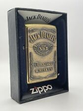 Encendedor Zippo 2015 de latón macizo "Jack Daniels", #254BJD.428, caja original segunda mano  Embacar hacia Argentina