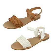 Mujer Savannah Collection Tira en Tobillo Hebilla Verano Sandalias Ee Ancho Para comprar usado  Enviando para Brazil