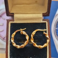 Hooped creole earrings for sale  PINNER