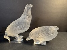 Pair lalique quail for sale  Scottsdale
