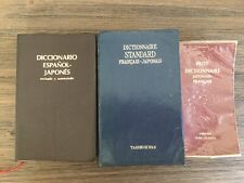 Lot of 3: French-Japanese, Japanese-French, Spanish-Japanese Dictionaries segunda mano  Embacar hacia Argentina