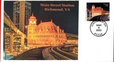 Estações ferroviárias, estação de rua principal, Richmond, VA, capa de primeiro dia comprar usado Estações ferroviárias, estação de rua principal, Richmond, VA, capa de primeiro dia comprar usado  Enviando para Brazil