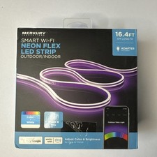 Faixa de LED Mercury Innovations Neon Flex Alexa Hey Google colorida e branca 16,4 pés  comprar usado  Enviando para Brazil