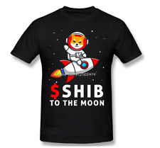 Camiseta Shiba Inu To The Moon Shib Army Crypto Coin Token Algodão - Preta comprar usado  Enviando para Brazil