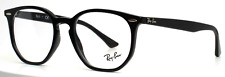 Óculos RAY BAN RB7151 2000 preto unissex aro inteiro redondo 52-19-145 B:44 comprar usado  Enviando para Brazil