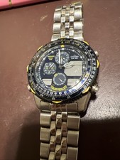 Relógio masculino Citizen Navihawk Blue Angel -C300-Q00842 WR100 World TIME não testado comprar usado  Enviando para Brazil