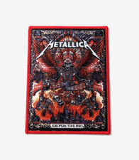 Emblema de metal pesado adesivo tecido premium Metallica #M7 "European Tour 2023" comprar usado  Enviando para Brazil