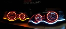 Faróis Ford Falcon BA BF XR6 XR8 com anéis de halo multicoloridos e faixa de LED DRL comprar usado Faróis Ford Falcon BA BF XR6 XR8 com anéis de halo multicoloridos e faixa de LED DRL comprar usado  Enviando para Brazil