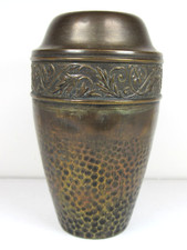 Vaso antigo de metal martelado da Alemanha Art Deco latão? Bronze? Flores comprar usado  Enviando para Brazil