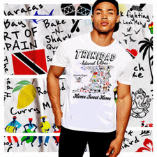 Camiseta Trinidad Trinidad Trinidad e Tobago bandeira TNT Trini Island Proud Trini Home mapa comprar usado  Enviando para Brazil