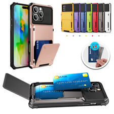 Capa suporte slot para cartão flip à prova de choque para Samsung S24 FE S23 Ultra S22 S20 S21 + comprar usado  Enviando para Brazil