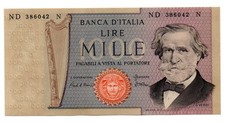 Italia banconota 1000 usato  Vittorio Veneto