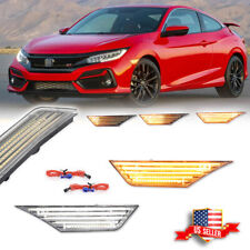 Usado, Luzes indicadoras laterais LED sinal sequencial interruptor transparente para 16-21 Honda Civic comprar usado  Enviando para Brazil