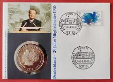Deutschland - 20 Jahre UNO ** Numisbrief vom 16.09.1993 mit Medaille PP  TOP !!! comprar usado  Enviando para Brazil