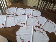 Set vintage embroidered for sale  ASHBOURNE