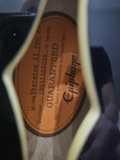 Usado, Guitarra elétrica Epiphone Sheraton II Pro SN 18051502056 preta comprar usado Usado, Guitarra elétrica Epiphone Sheraton II Pro SN 18051502056 preta comprar usado  Enviando para Brazil