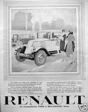 Publicité 1929 renault d'occasion  Compiègne