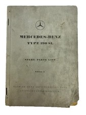 Lista de peças de reposição Mercedes-Benz Type 190 SL edição A 1955 idioma inglês, usado comprar usado  Enviando para Brazil