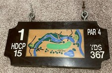 Usado, Camiseta Butler National Golf Course furo de placa de madeira 1 par 4 oficial aposentada comprar usado Usado, Camiseta Butler National Golf Course furo de placa de madeira 1 par 4 oficial aposentada comprar usado  Enviando para Brazil