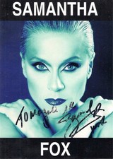 Autographe samantha fox d'occasion  Valenciennes