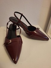 Slingpumps bordeaux lack gebraucht kaufen  Heidelberg