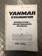 Yanmar excavator operation for sale  LANCING