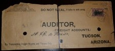 O) 1910 CIRCA -MÉXICO, RECEITA -NÃO SELAR-AUDITOR-CONTAS DE FRETE-TUCSO ARIZO comprar usado  Enviando para Brazil